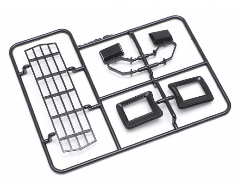 Plastic Front Grille Headlight Bezel and Side Mirror for TRC XLT Gen 2 Hard Body