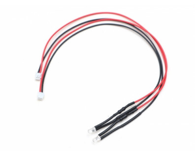 3mm 6-12V LED Unit Set  with JST ZH1.5  Wire Length 20 cm (2 Yellow LEDS)