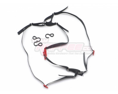 Realistic Looking 1/10 Scale Ratchet Wheel / Tire Strap Red