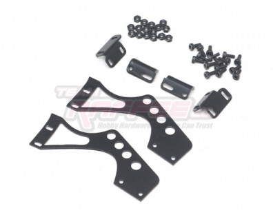 1/10 Scale Accessories Aluminium Rear Drift Spoiler Mount/Wing Stay B Black