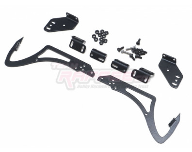 1/10 Scale Accessories Aluminium Rear Drift Spoiler Mount/Wing Stay D Black