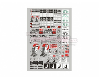 1/10 Scale Sticker Decal E