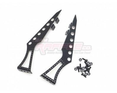 1/10 Adjustable Stainless Steel Rear Wing Spoiler Stand Type A Black Black
