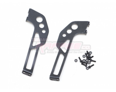 1/10 Adjustable Stainless Steel Rear Wing Spoiler Stand Type B Black Black