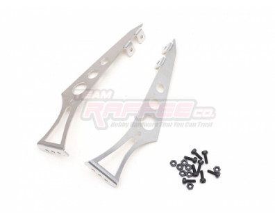 1/10 Adjustable Stainless Steel Rear Wing Spoiler Stand Type C Black Silver
