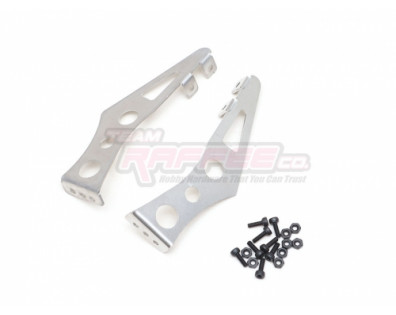 1/10 Adjustable Stainless Steel Rear Wing Spoiler Stand Type D Silver