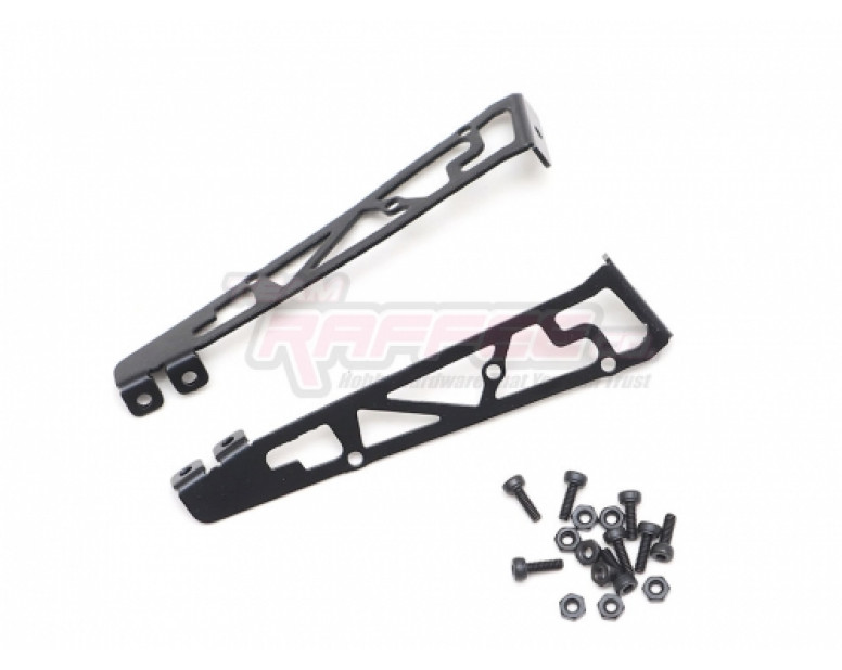 1/10 Adjustable Stainless Steel Rear Wing Spoiler Stand Type E Black