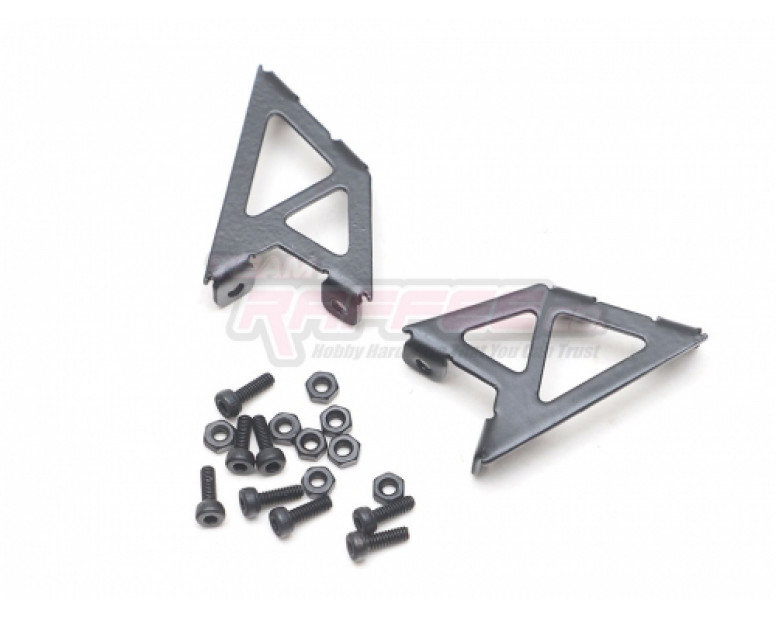 1/10 Stainless Steel Rear Wing Spoiler Stand Type C Black