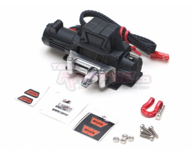1/10 Scale Alloy Winch for RC Crawler 6-12V Black