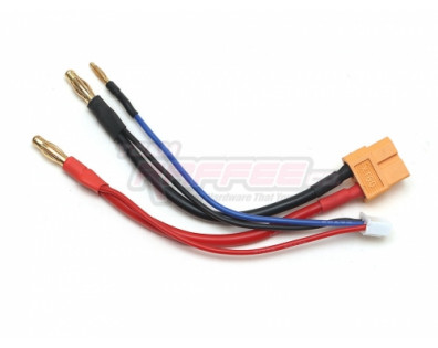 4mm Bullet Banana to Female XT60 LiPo Battery Lead Wire & JST-XH Balance