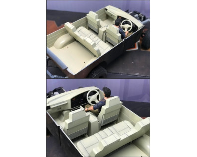 1/10 Interior for TRC/302243 LC80 Hard Body w/ RUN-80 Chassis Frame