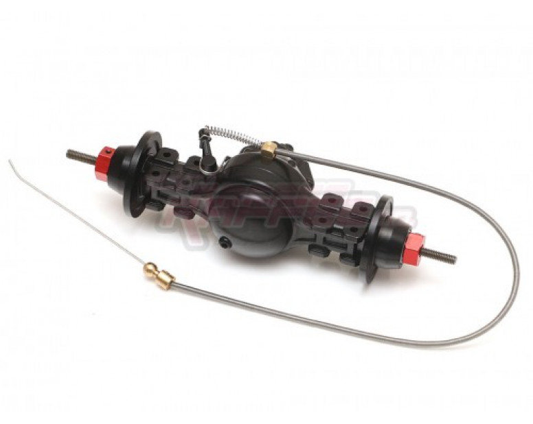 1/14 Assembled Metal Rear Axle w/ Differential Lock for Tamiya Truck Black