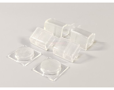 Transparent Light Lenses Set for TRC/302457 & TRC/302550 Rover SUV First Gen Hard Body  