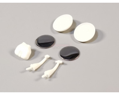 Round Rear View Mirrors  and Tank Cover for TRC/302457 Rover SUV First Gen Hard Body 