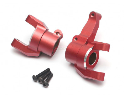 Aluminium C-Hubs (2) Red