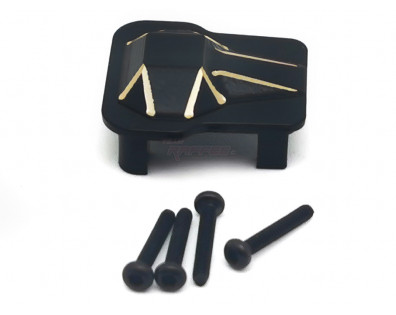 Brass Axle Housing Cover for TRX-4M Defender Black