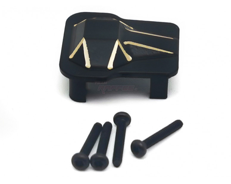 Brass Axle Housing Cover for TRX-4M Defender Black