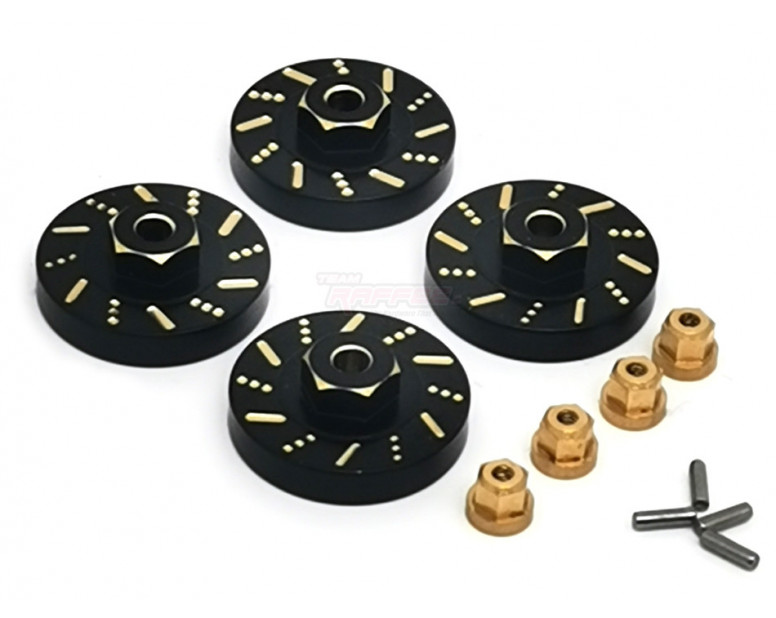 Brass Wheel Weight +5mm Hubs (4)