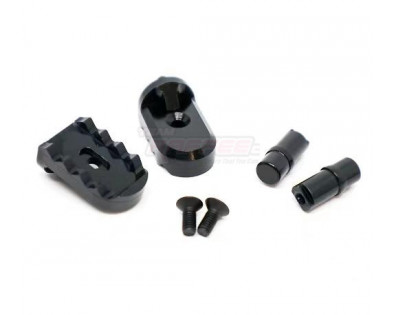 Aluminium Motorcycle Foot Pegs Set Black