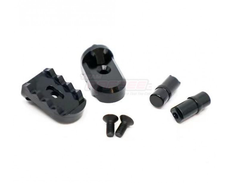 Aluminium Motorcycle Foot Pegs Set Black