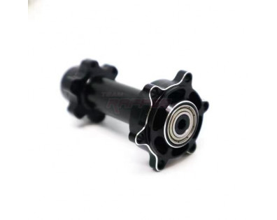 Aluminium Rear Wheel Hub Hex with Bearings Black