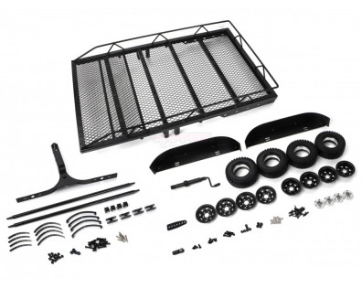 1/10 Scale Dual Axle Trailer For Scale Trucks & Crawlers W/ Leaf Spring