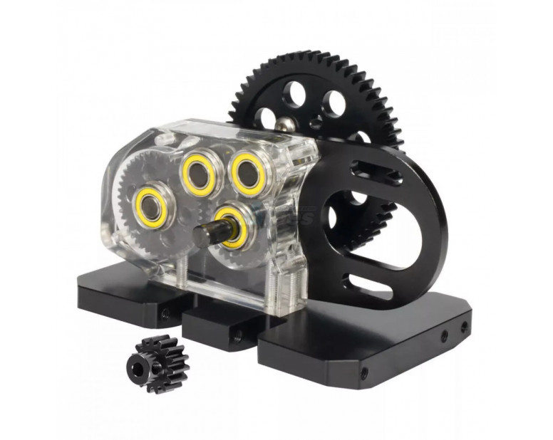 Aluminum 2 Low Transmission Gearbox Black
