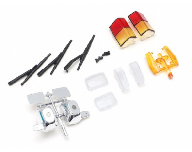 Realistic Light Lamp Lenses & Wipers for Comanche 1/10 Pickup Truck Hard Plastic Body