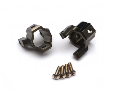 Aluminum Castor Block (1 Pair) Gun Metal