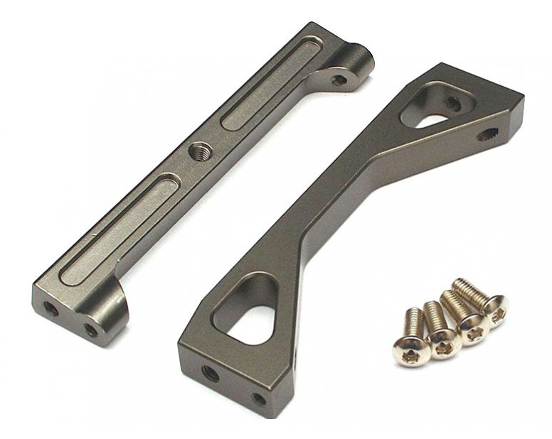 Aluminum Front Chassis Brace Holder Gun Metal