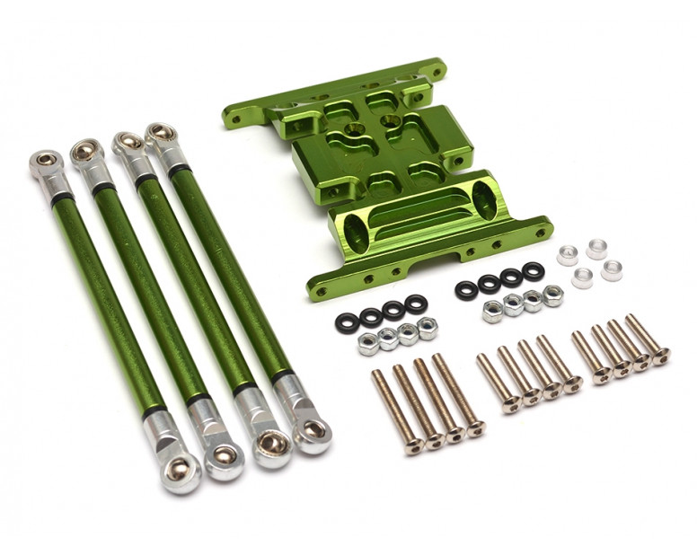 Aluminum Gearbox Holder & Lower Link Green