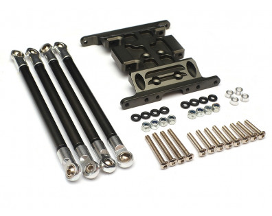 Aluminum Gearbox Holder & Lower Link Gun Metal