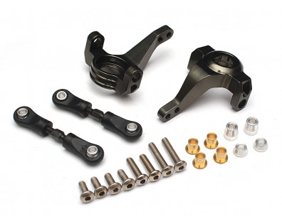 Aluminum Rear Hub & Lock Linkage (1 Pair) Gun Metal