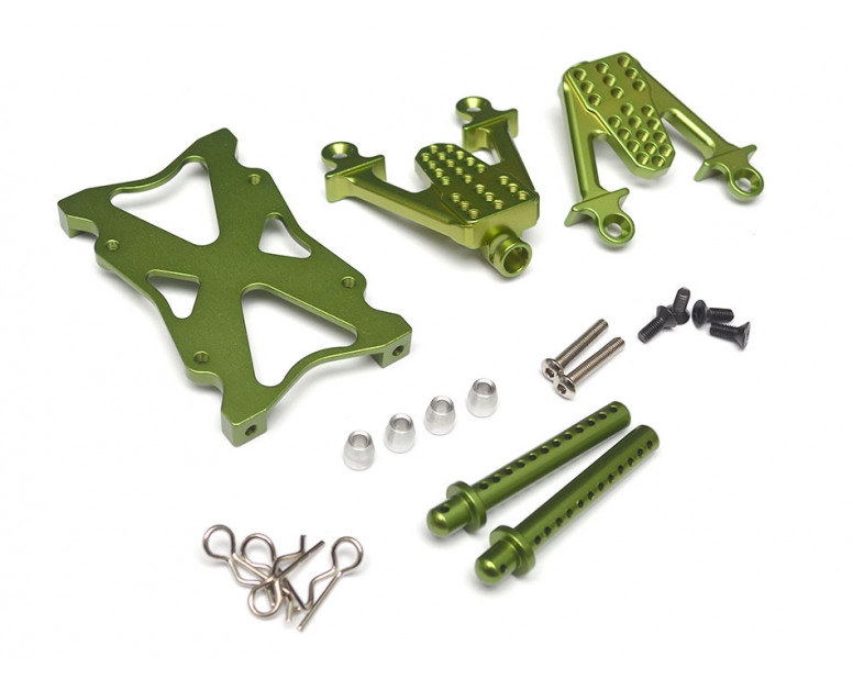 Aluminum Rear Shock Mount Green