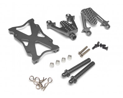 Aluminum Rear Shock Mount Gun Metal