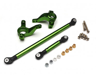 Aluminum Steering Block & Linkage (1 Pair) Green