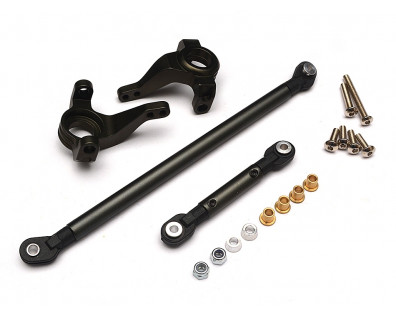 Aluminum Steering Block & Linkage (1 Pair) Gun Metal
