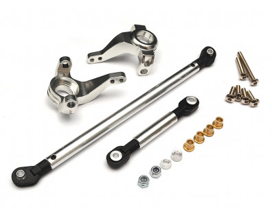 Aluminum Steering Block & Linkage (1 Pair) Silver