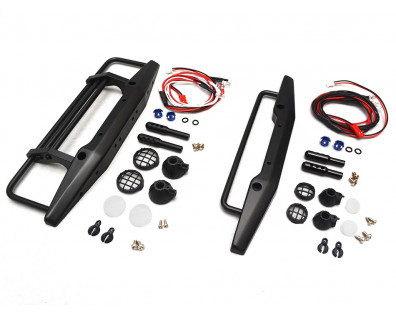 Diecast Front & Rear Bull Bar For SCX10 Black