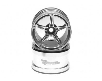 2.2 Super Star Aluminum Beadlock Wheels (2) Gun Metal