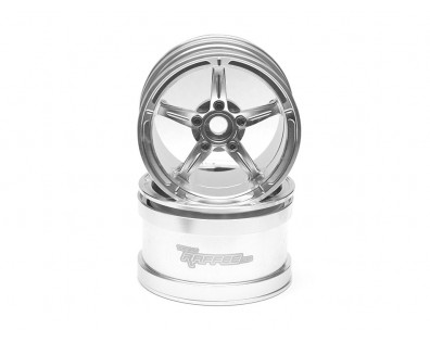 2.2 Super Star Aluminum Beadlock Wheels (2) Silver