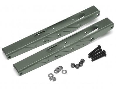 Aluminum Rear Links Stiffeners (2) Gun Metal