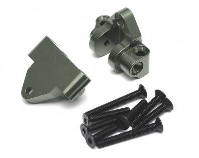 Alumium Rear Chasssis Lower Link Mounts  Gun Metal