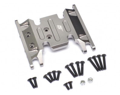 Aluminum Skid Plate Axial AX90047 SCX 2 RTR & SCX10 Gun Metal 