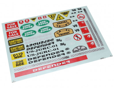 Defender D90 D110 Sticker 25CM X 18CM