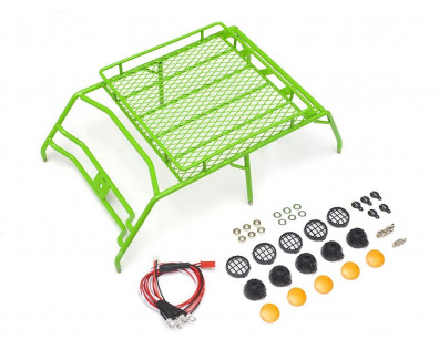 Roof Luggage Rack For 1/10 AMG Benz 4x4 Truck Green