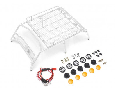 Roof Luggage Rack For 1/10 AMG Benz 4x4 Truck White