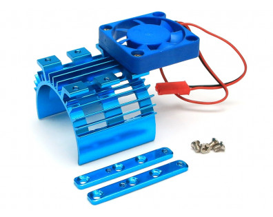Aluminum Motor Heat Sink w/Fan 50*40*42 Blue