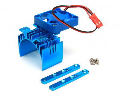 Aluminum Motor Heat Sink w/Fan 46*36*38 Blue
