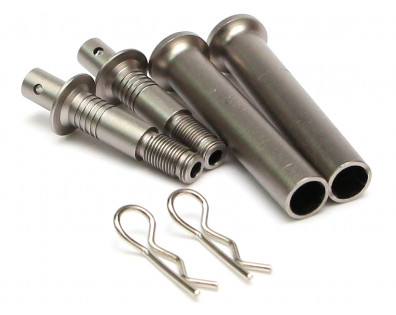 Adjustable Aluminum Body Post - 1 Pair Gun Metal